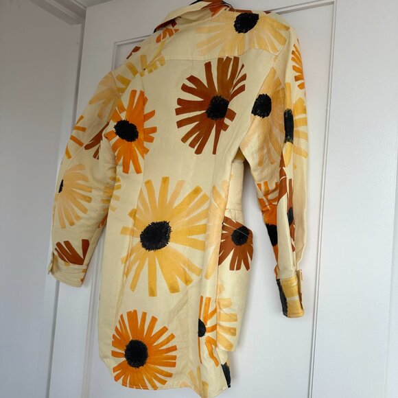 Jacquemus Le Collectionneuse Jacket Mini Dress Allover Floral Print Sz 36 - Picture 11 of 12